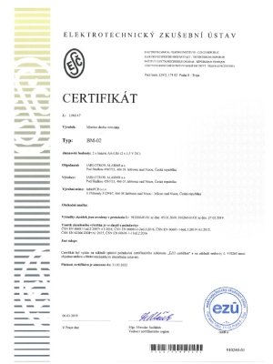 BM-02 Certifikát TYPU